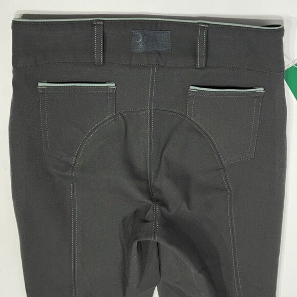 NWT Dover Saddlery Women's Girl's Wellesley Breech Riding Pants Gray Sage Sz 24 - Picture 7 of 7